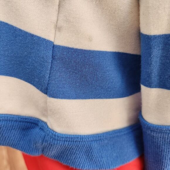 Tommy Hilfiger Sport Pullover Striped Top Womens XL Blue & White Long Sleeves - Picture 10 of 11